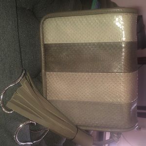 Allsaints leather/ snakeskin crossbody Unused